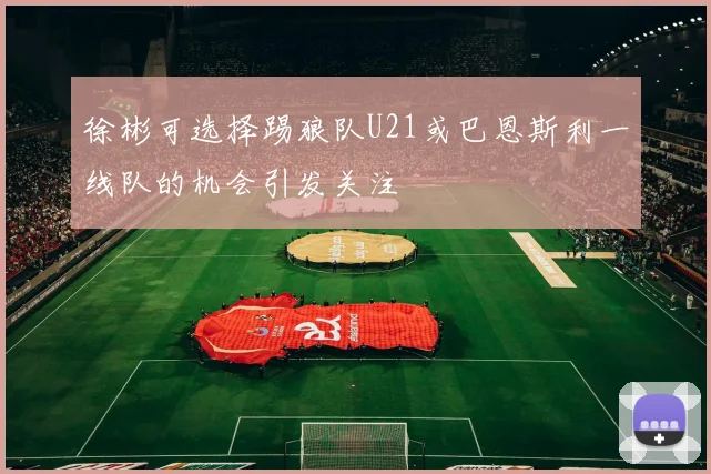 徐彬可选择踢狼队U21或巴恩斯利一线队的机会引发关注